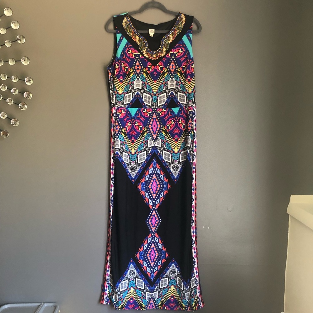 Patterned maxi dress